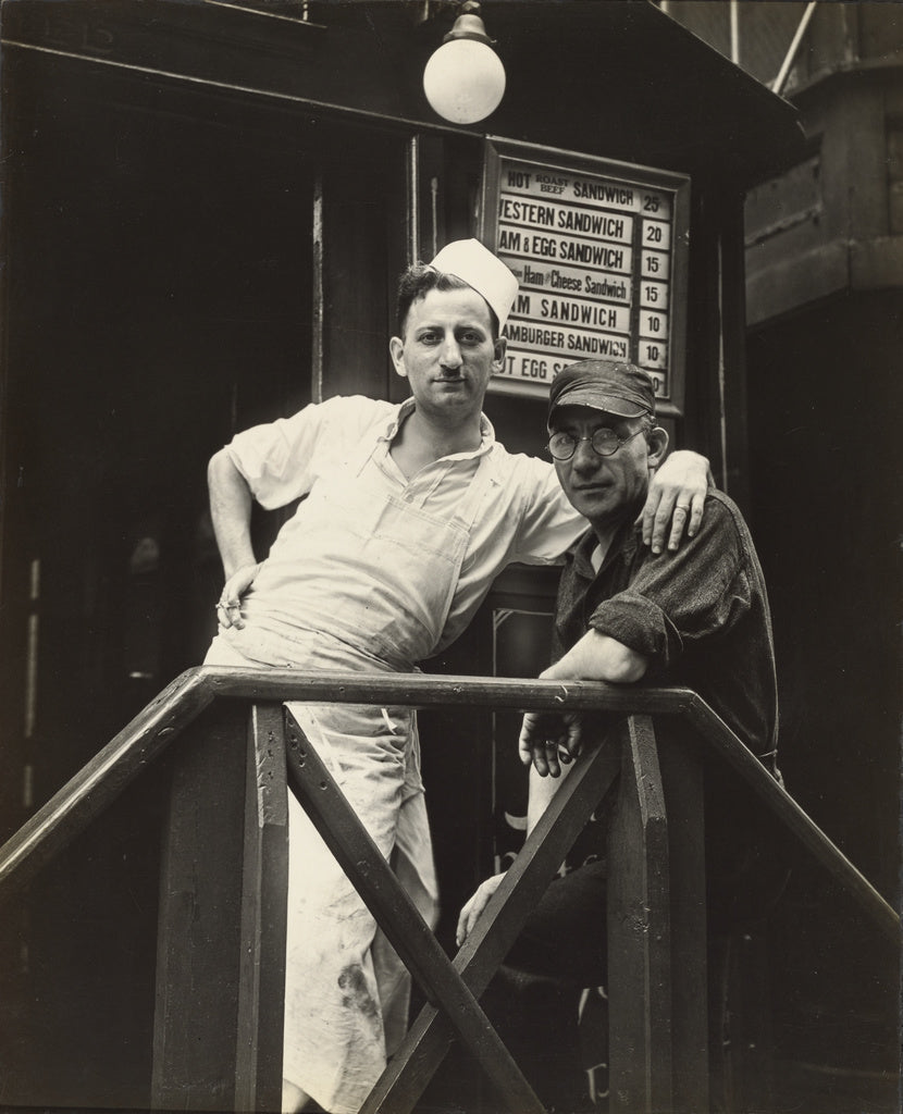 Walker Evans:Second Avenue Lunch/ Posed Portraits, New York, Poster Print Wall Art