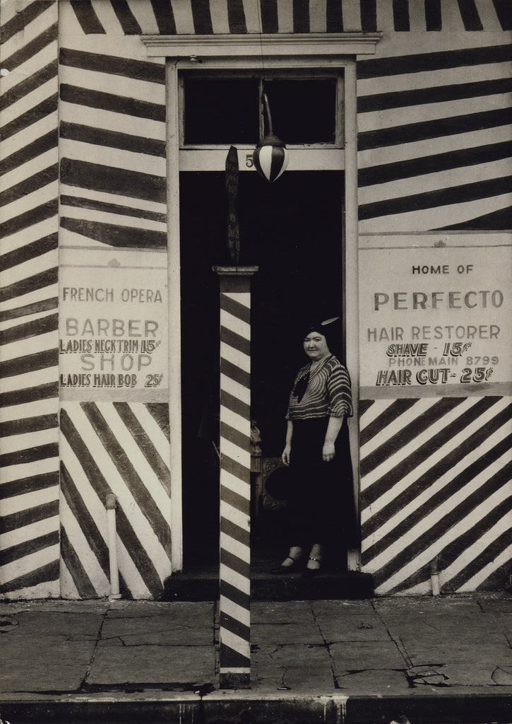 Walker Evans:[Sidewalk and Shopfront, New Orleans], Poster Print Wall Art