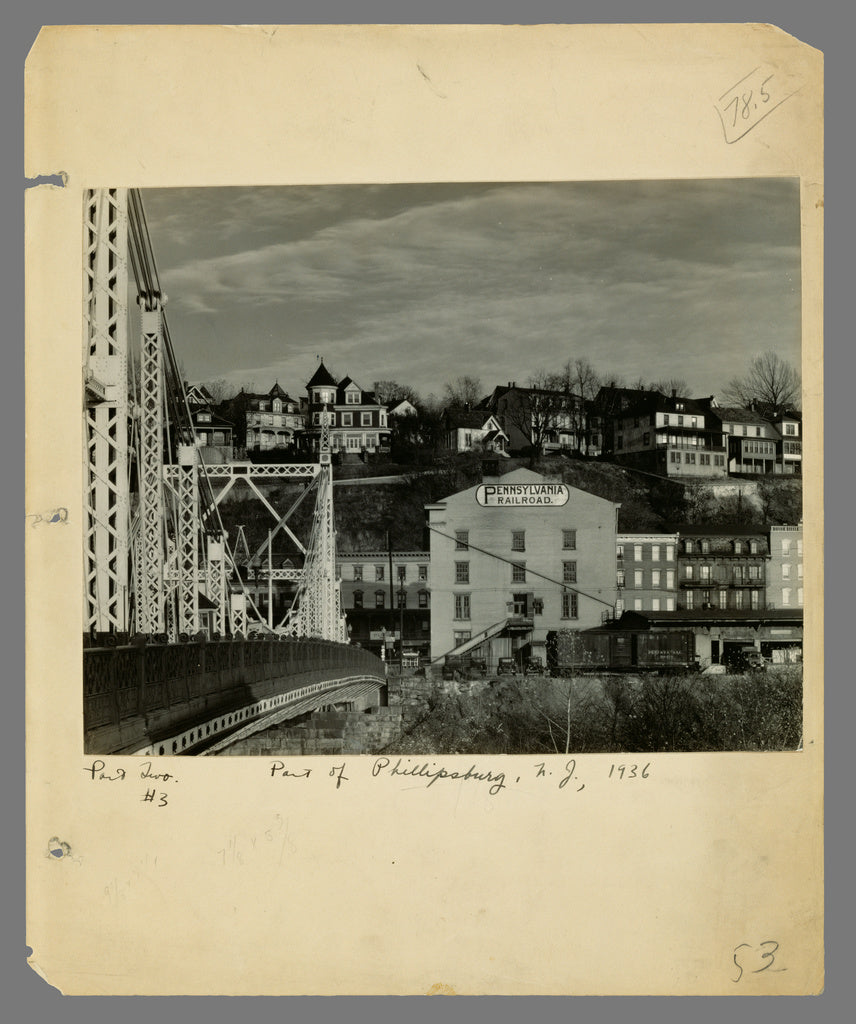 Walker Evans:Part of Phillipsburg, New Jersey,16x12"(A3)Poster