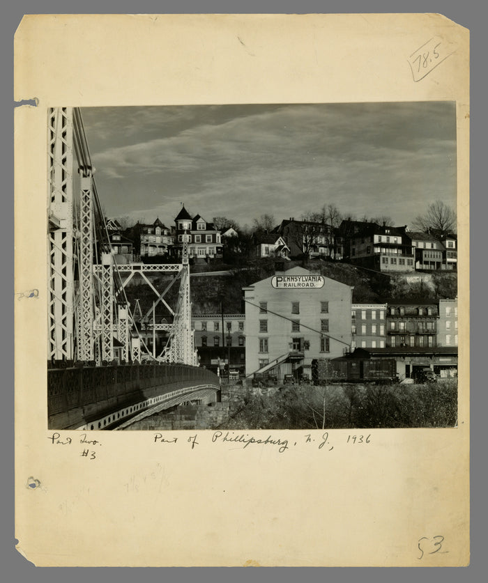 Walker Evans:Part of Phillipsburg, New Jersey,16x12