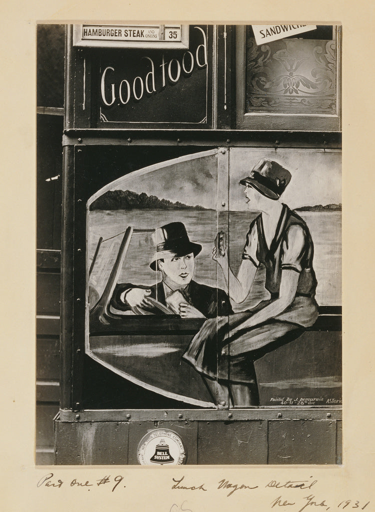 Walker Evans:Lunch Wagon Detail, New York, Poster Print Wall Art