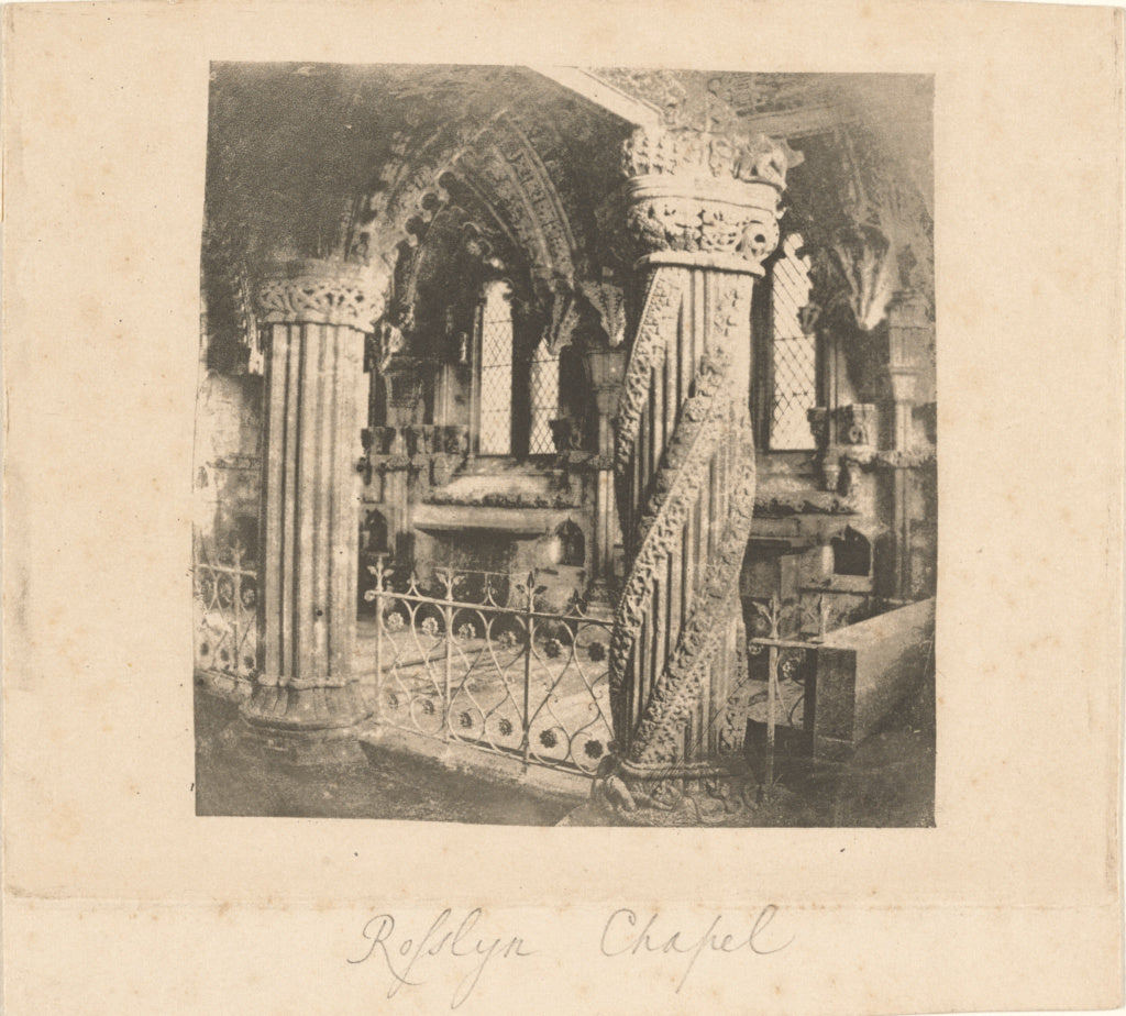 William Henry Fox Talbot:[Rosslyn Chapel, near Edinburgh], Poster Print Wall Art