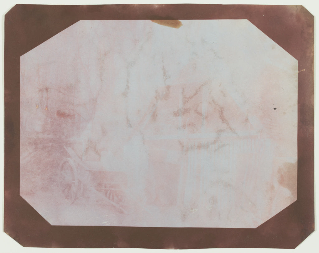 William Henry Fox Talbot:[Cart and Woodshed], Poster Print Wall Art