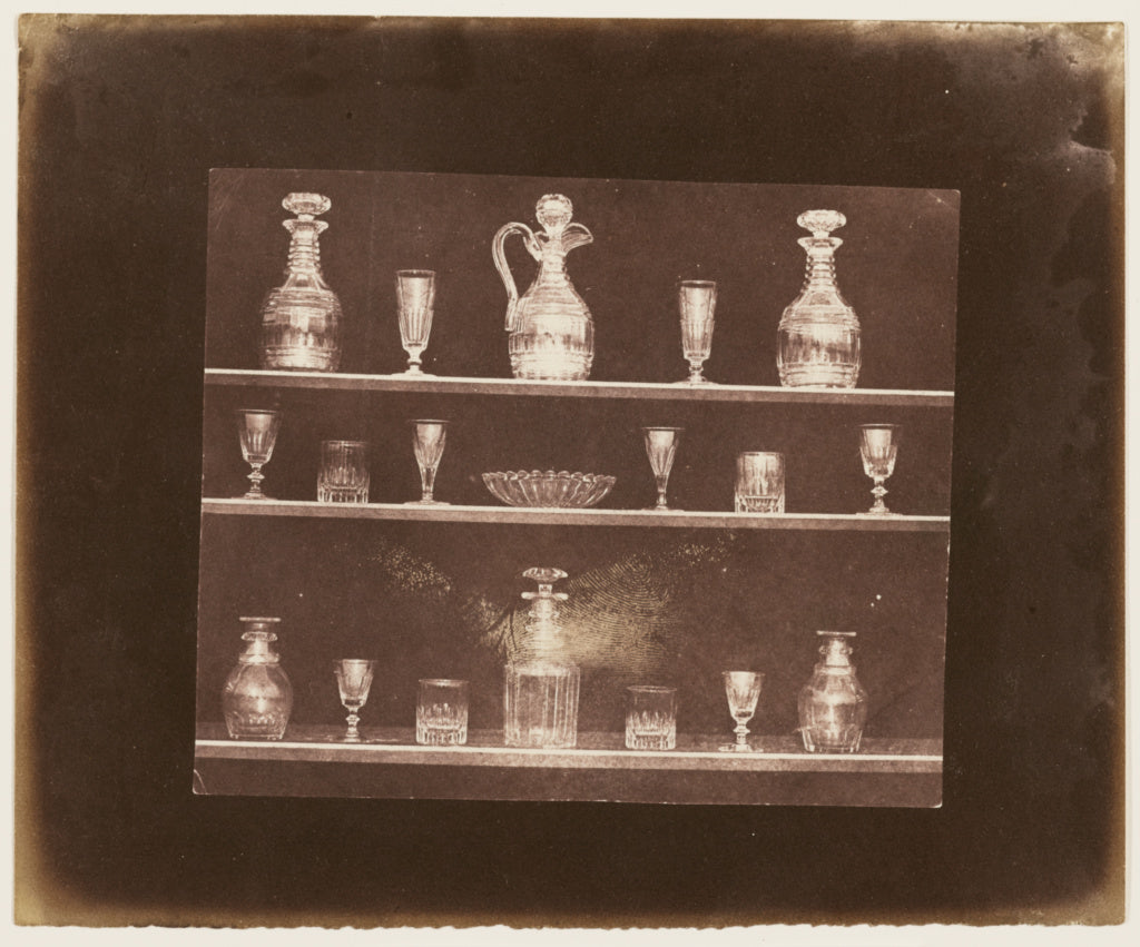 William Henry Fox Talbot:[Articles of Glass on Three Shelves,16x12"(A3)Poster