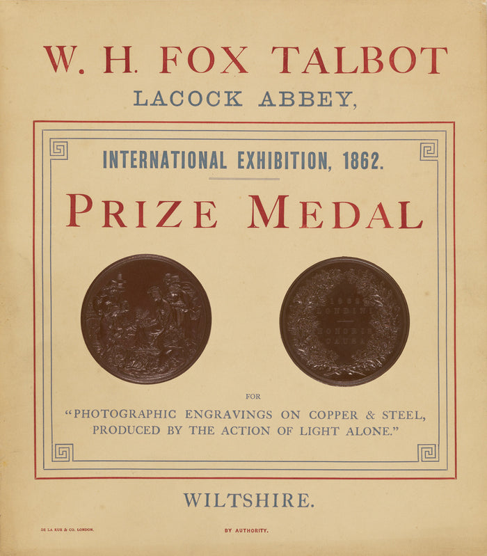 Leonard Charles Wyon:W.H. Fox Talbot/Lacock Abbey,/Internati,16x12