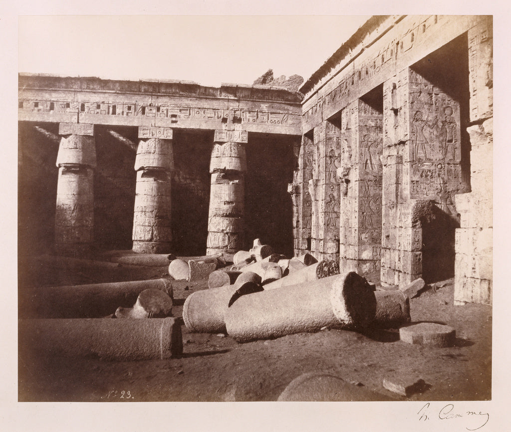Henry Cammas:[Inner view of the East side of the Second Cour, Poster Print Wall Art