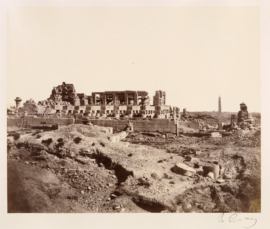 Henry Cammas:[Overview of the site of Karnak, Thebes, Egypt], Poster Print Wall Art