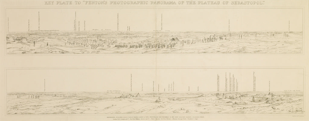 Day & Son:Panorama of the Plateau of Sebastopol., Poster Print Wall Art
