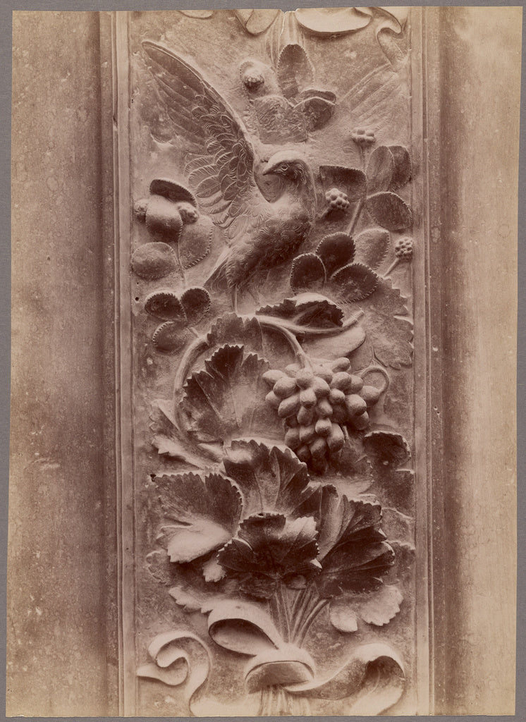 Unknown maker, Italian:[Relief sculpture with bird], Poster Print Wall Art