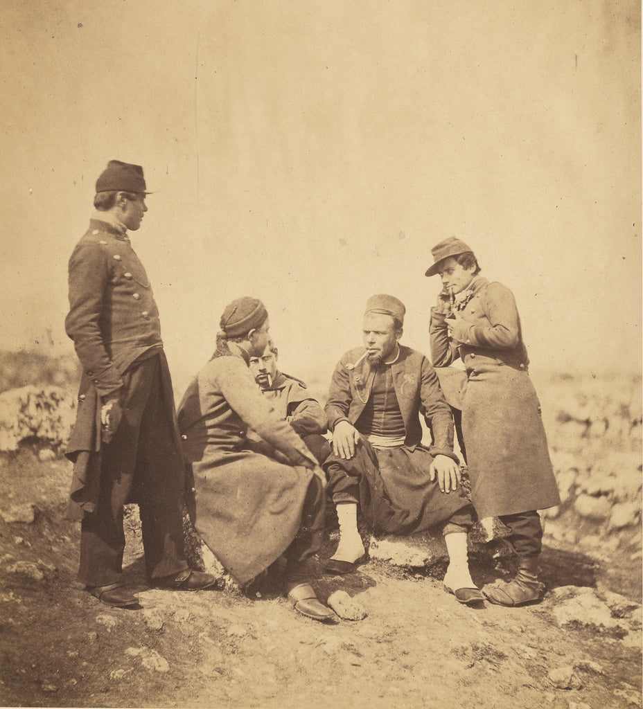 Roger Fenton:Zouaves & Soldiers of the Line., Poster Print Wall Art