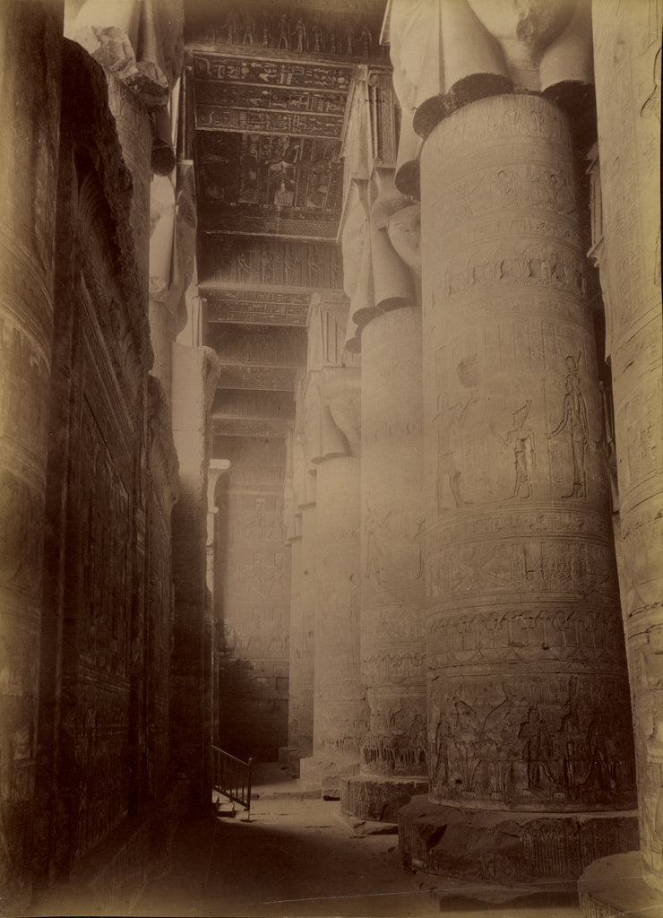 Antonio Beato:[Dendera, Interior of the Temple] / [Denderah,, Poster Print Wall Art