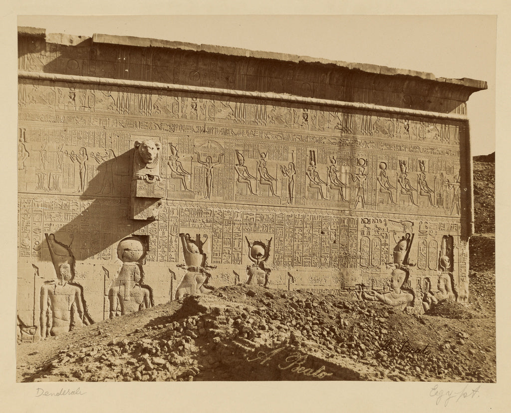 Antonio Beato:[Denderah, Egypt],16x12"(A3)Poster