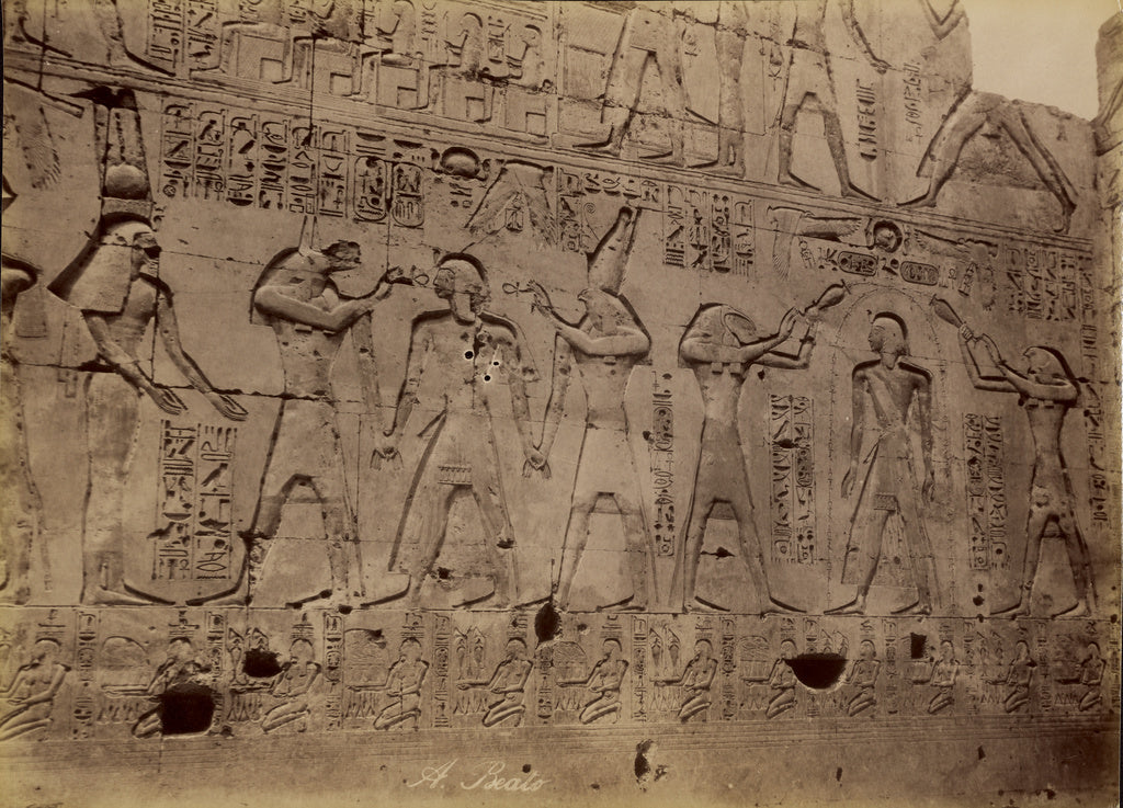 Antonio Beato:[Abydos, Purification of the King] / [Abydos, , Poster Print Wall Art