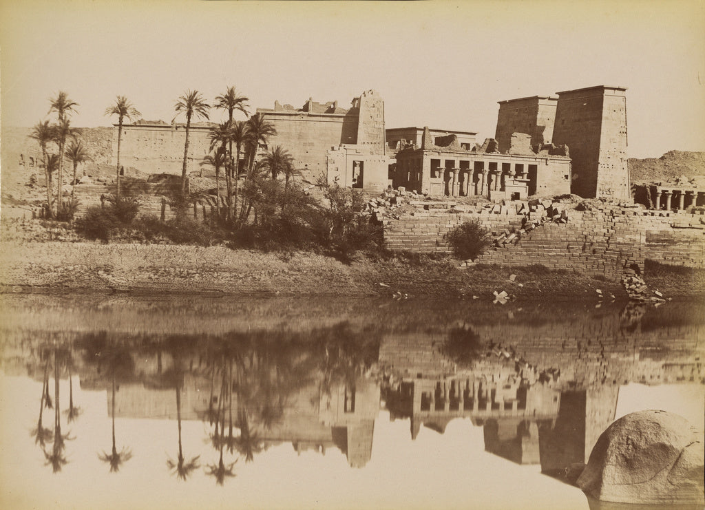 Antonio Beato:[Southwest View of Philae] / [Phile, Vue de Su, Poster Print Wall Art