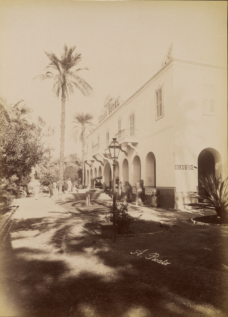 Antonio Beato:[Luxor Hotel], Poster Print Wall Art