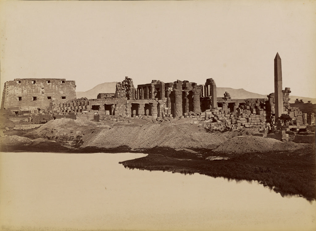 Antonio Beato:[Karnak, View Taken of the Sacred Lake] / [Kar, Poster Print Wall Art