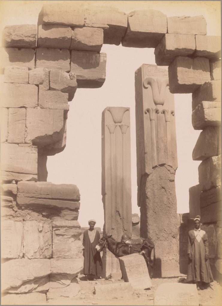 Antonio Beato:[Karnak, Gate and Lotus Columns] / [Karnak, Po, Poster Print Wall Art