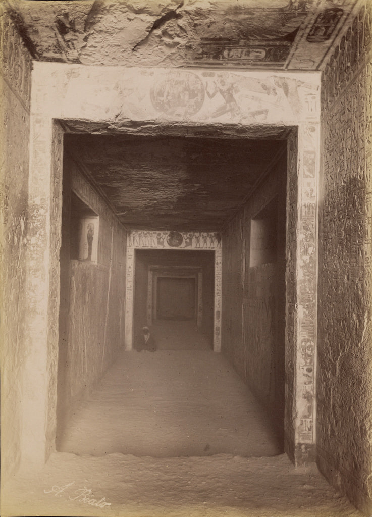 Antonio Beato:[Interior of the Tomb of Ramses VII] / [Interi, Poster Print Wall Art