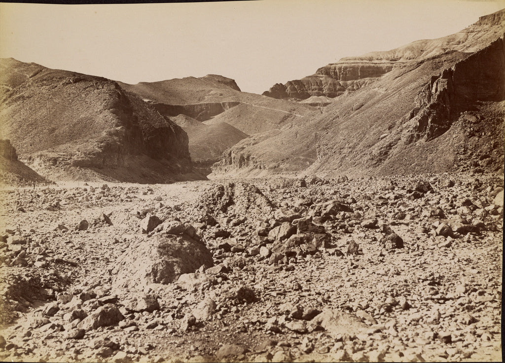 Antonio Beato:[Entrance to the Valley of the Kings] / [L'Ent, Poster Print Wall Art