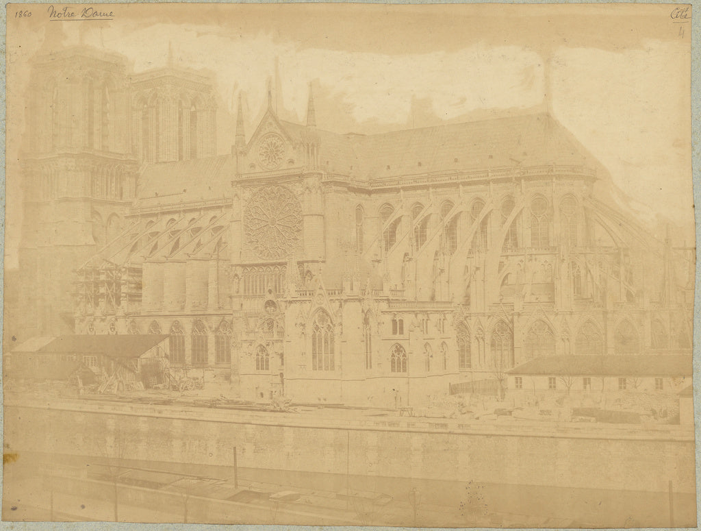 edouard Baldus:Notre Dame, Poster Print Wall Art