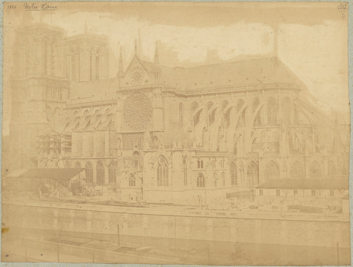 edouard Baldus:Notre Dame,16x12