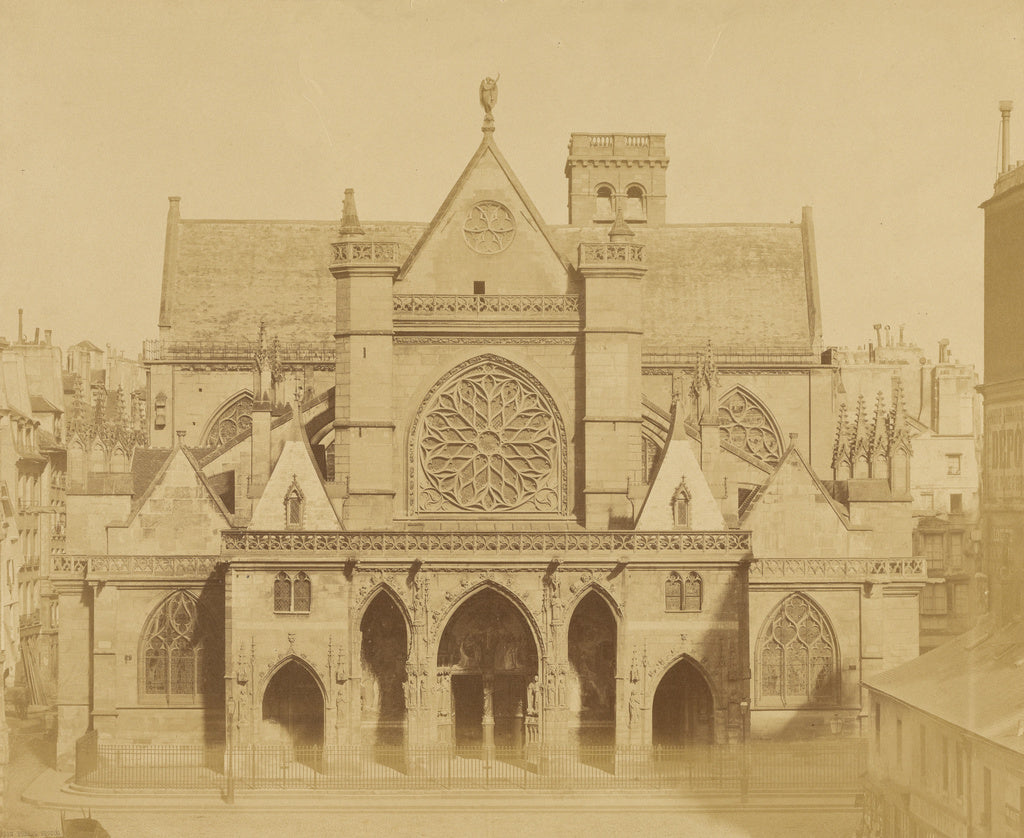 Bisson Frères:St. Germain l'Auxerrois, Poster Print Wall Art