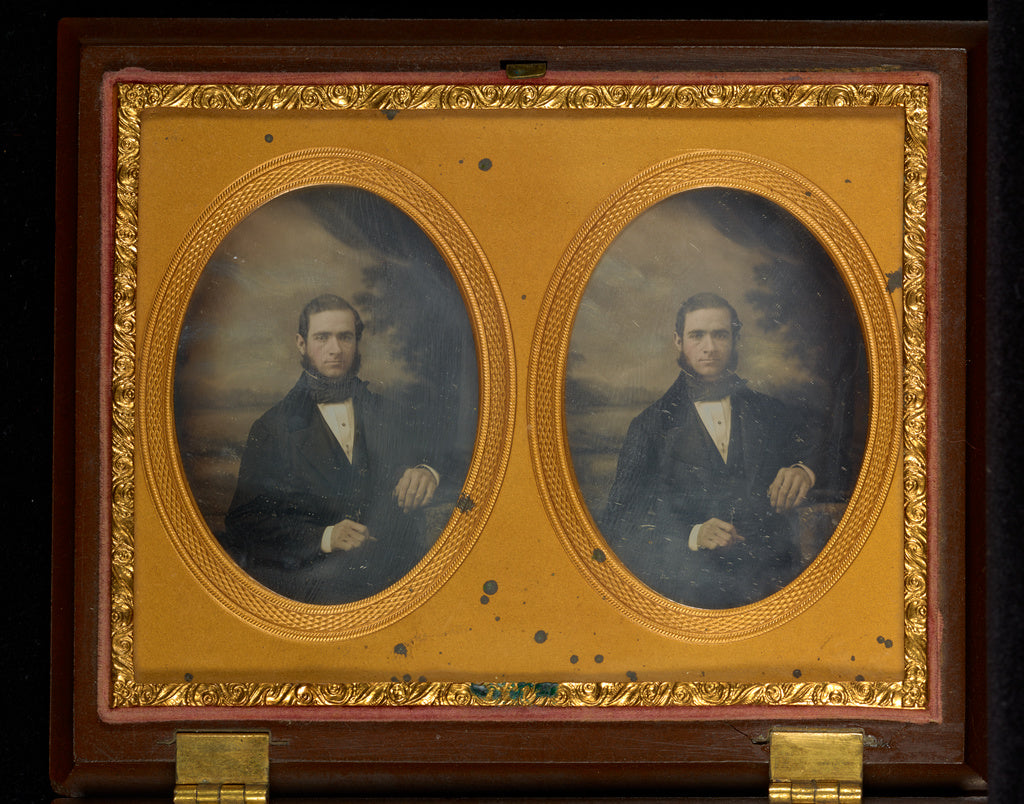 Samuel Broadbent:[Portrait of a Seated Man with Muttonchop W, Poster Print Wall Art