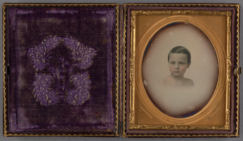 Jeremiah Gurney:[Vignette portrait of a Young Boy], Poster Print Wall Art