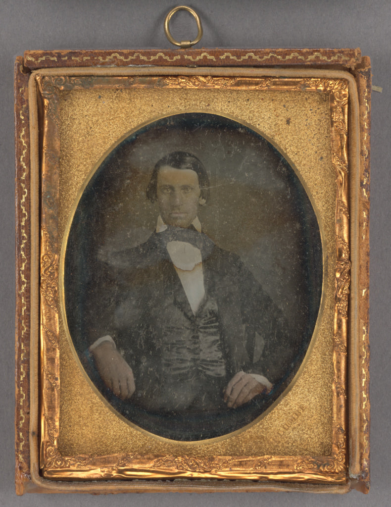 John Plumbe Jr.:[Portrait of a Seated Young Man], Poster Print Wall Art