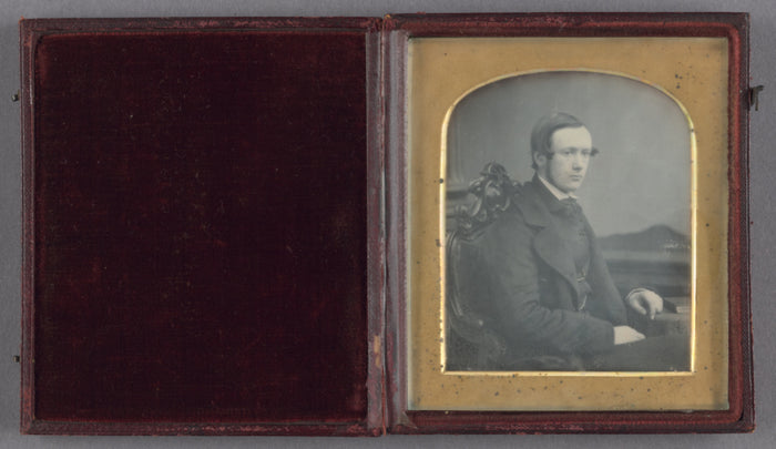 John Jabez Edwin Mayall:[Portrait of a Seated Young Man],16x12