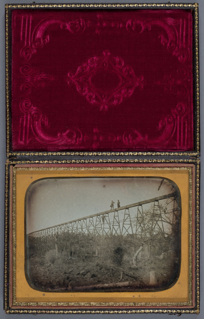 Unknown maker, American:[Flume Near the North Fork of the Am, Poster Print Wall Art