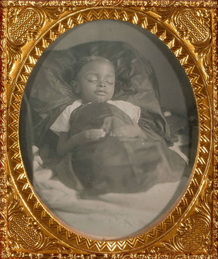 Unknown maker, American:[Postmortem portrait of a black chil, Poster Print Wall Art