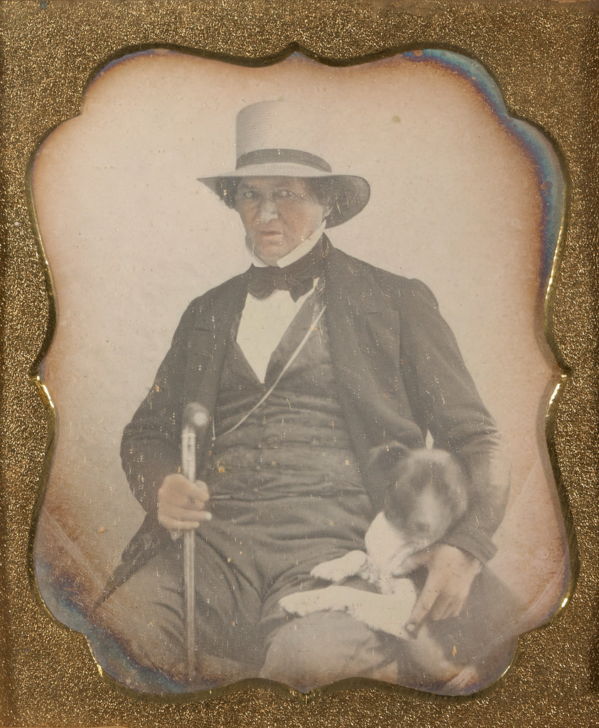 Unknown maker, American:[Portrait of a Seated Man in Hat wit, Poster Print Wall Art