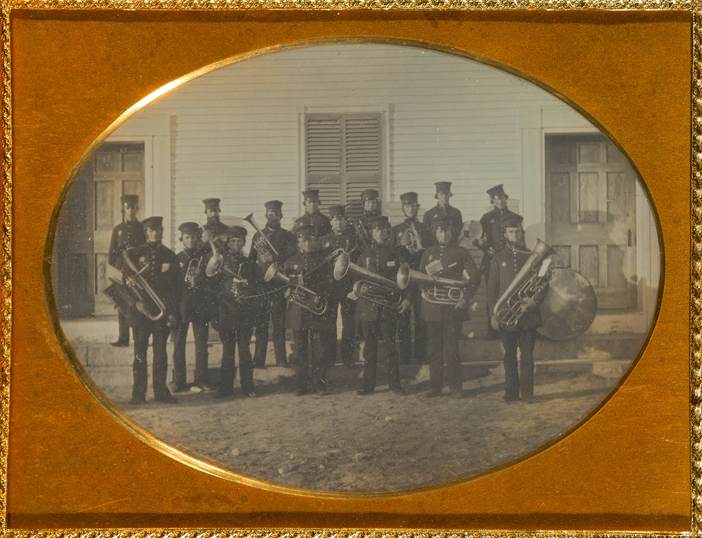 Unknown maker, American:[Portrait of a Brass Band], Poster Print Wall Art