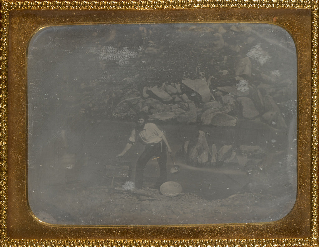 Unknown maker, American:[Two California Gold Miners], Poster Print Wall Art