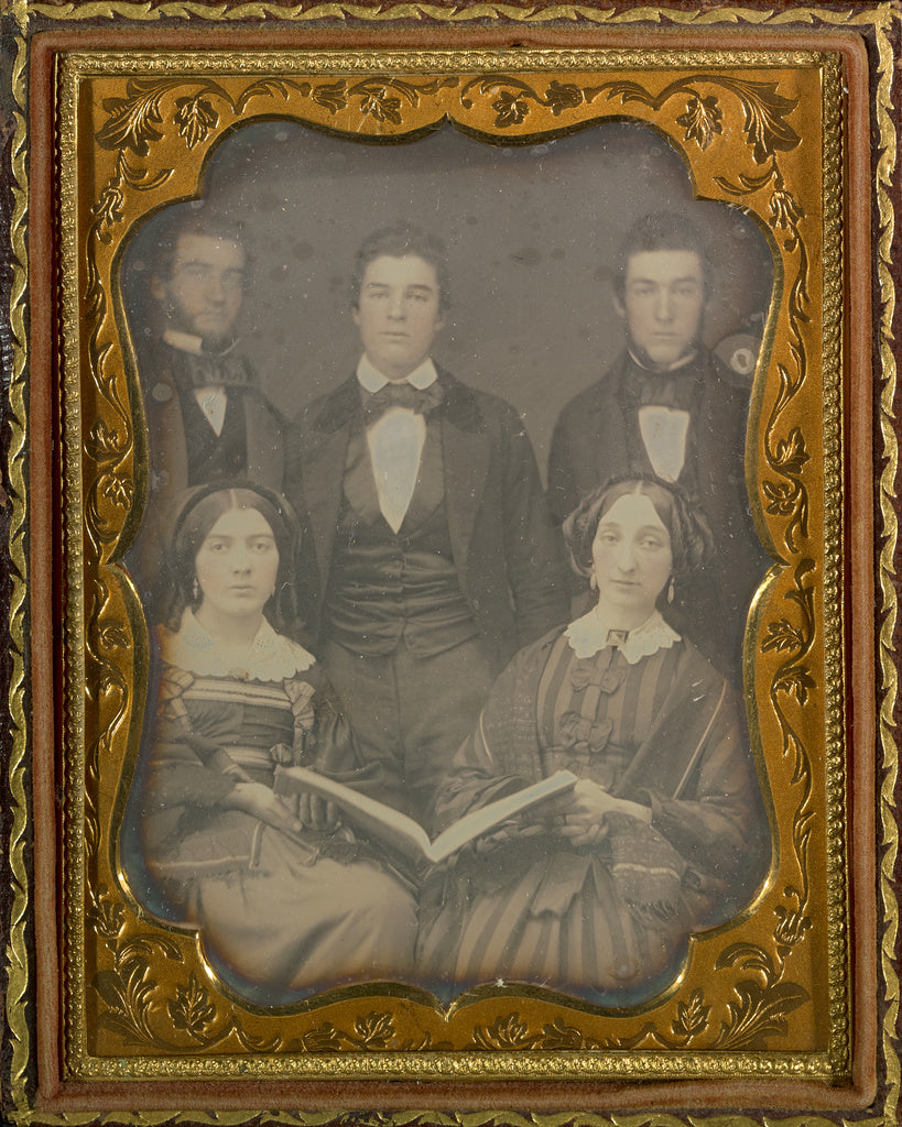 Unknown maker, American:[Group Portrait of Five People], Poster Print Wall Art
