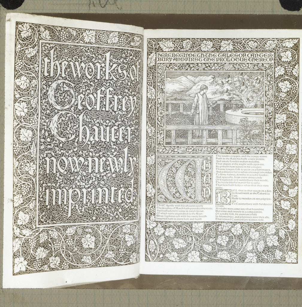 Frederick H. Evans:[Title page and first page of "The Works , Poster Print Wall Art