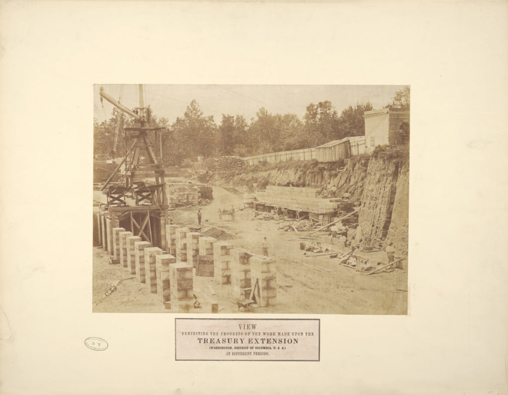 Lewis Emory Walker:View Exhibiting the Progress of the Work , Poster Print Wall Art