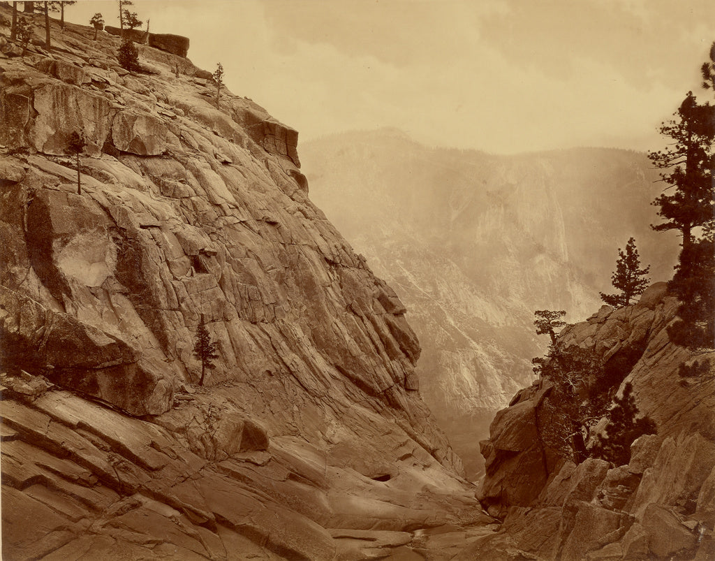Eadweard J. Muybridge:Yosemite Creek.  Summit of Falls at Lo, Poster Print Wall Art