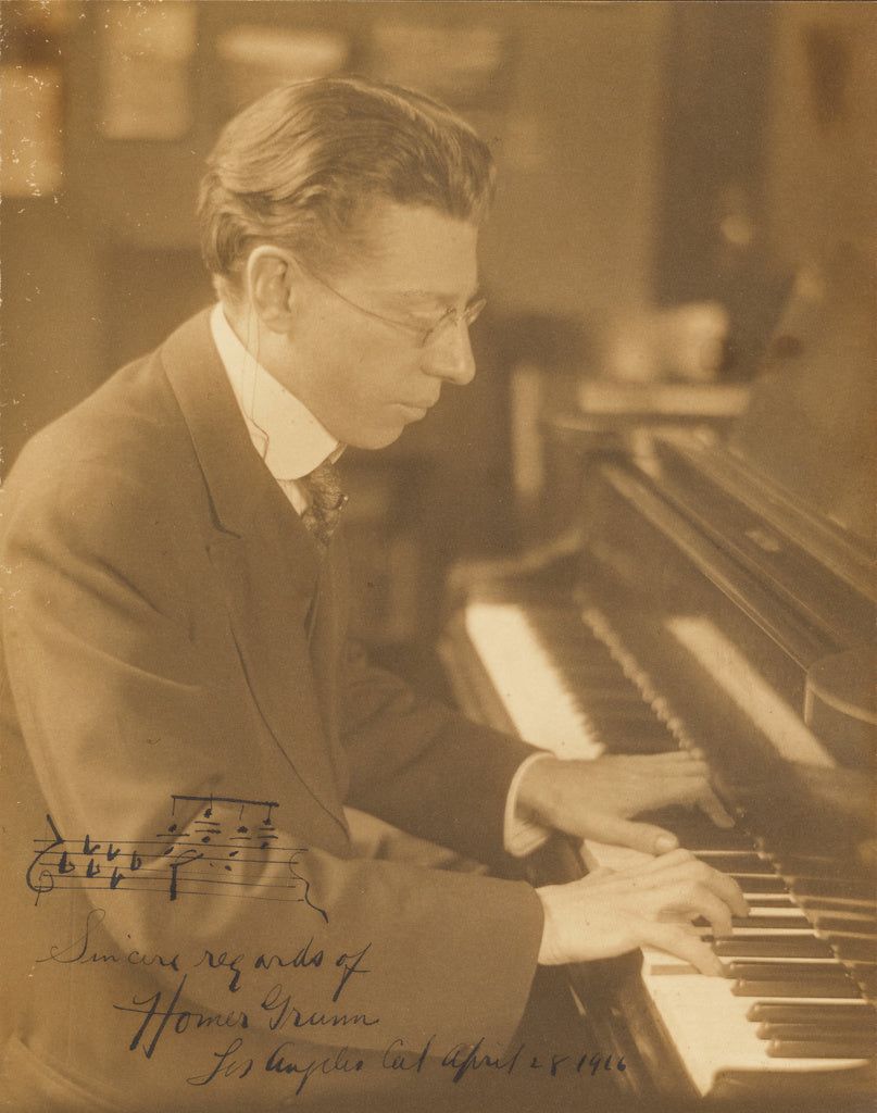 Louis Fleckenstein:[Homer Grunn at the Piano],16x12"(A3)Poster