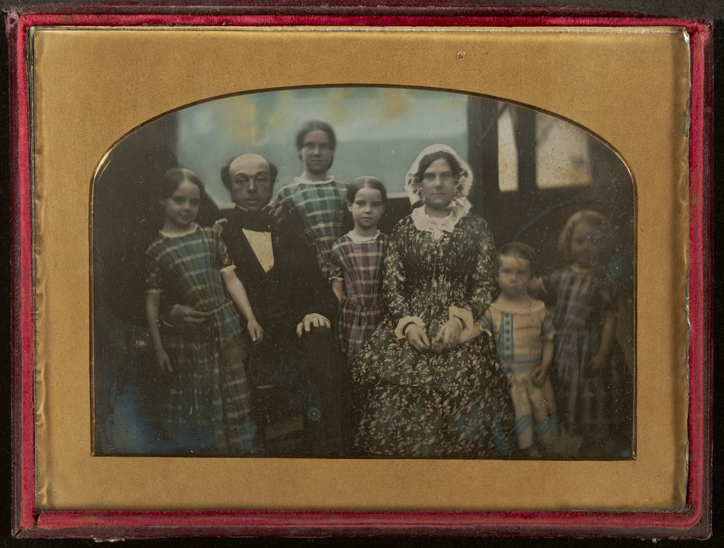 Unknown:[Group portrait of an Unidentified Family], Poster Print Wall Art