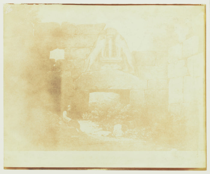 William Henry Fox Talbot:[Copy of an Engraving of Lion Gate,,16x12
