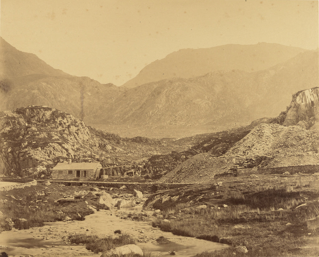 Roger Fenton:[View of mountains at the foot of Lake Ogwen],16x12"(A3)Poster