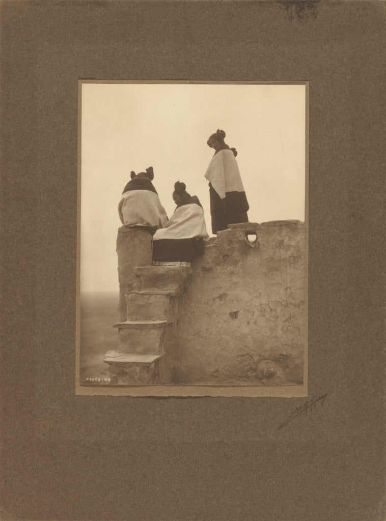 Edward S. Curtis:[Hopi, Watching the Dancers], Poster Print Wall Art