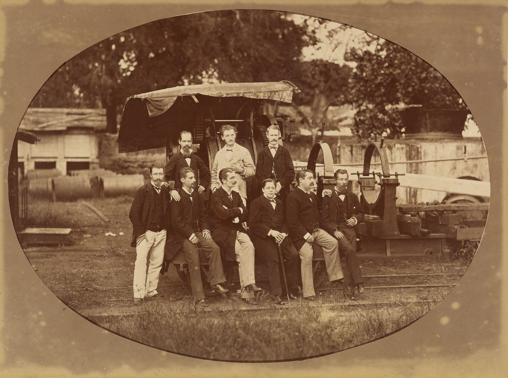 Marc Ferrez:[Group portrait of men], Poster Print Wall Art