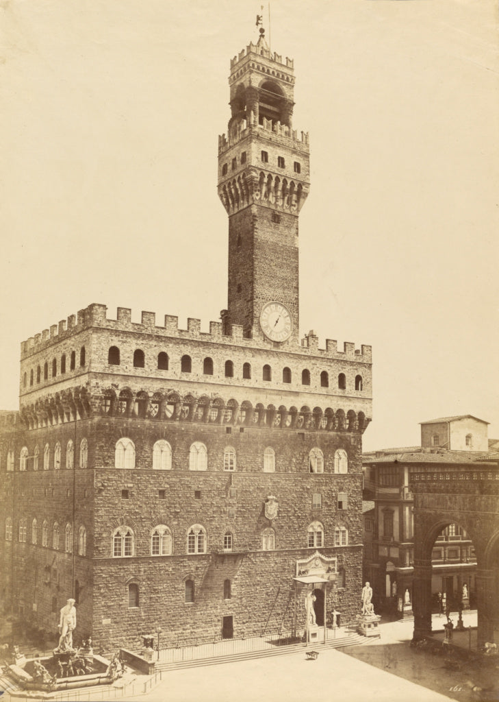 Fratelli Alinari:[Palazzo Vecchio], Poster Print Wall Art