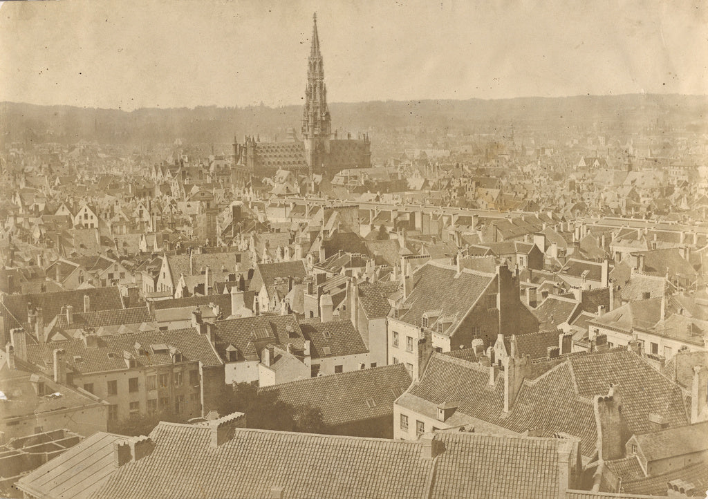 Unknown maker, French:[Panoramic view of city], Poster Print Wall Art