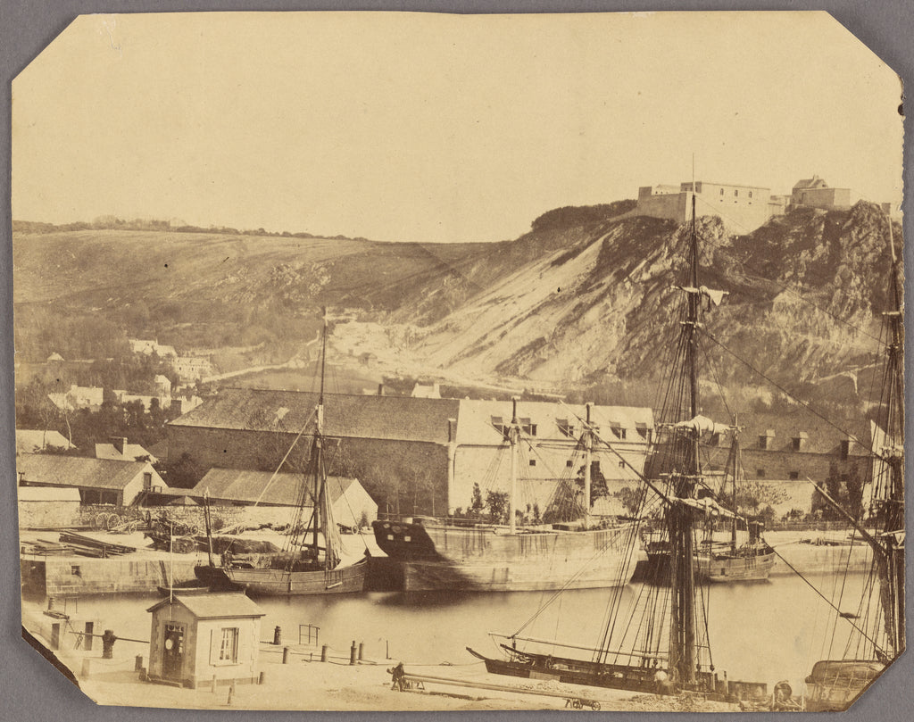 Unknown maker, French:[Harbor in Cherbourg-Octeville], Poster Print Wall Art