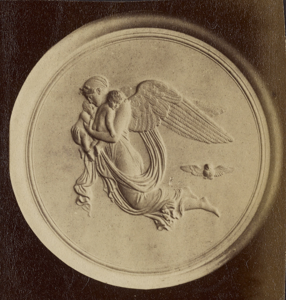 Unknown:[Medallion with relief carving], Poster Print Wall Art