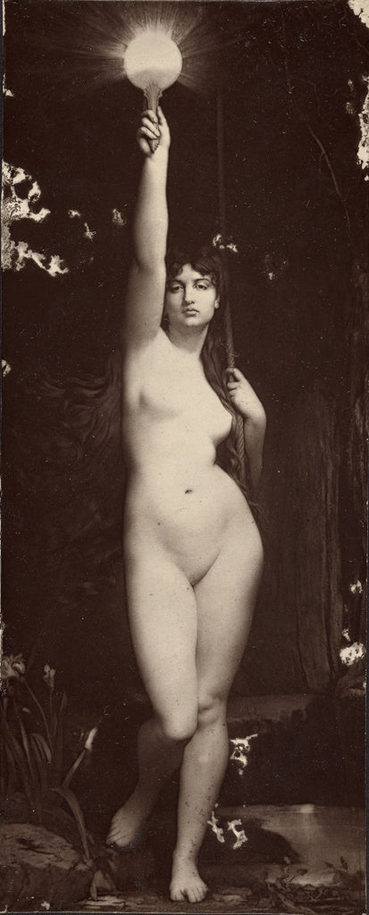Unknown:[La Vérité by Jules Lefebvre], Poster Print Wall Art